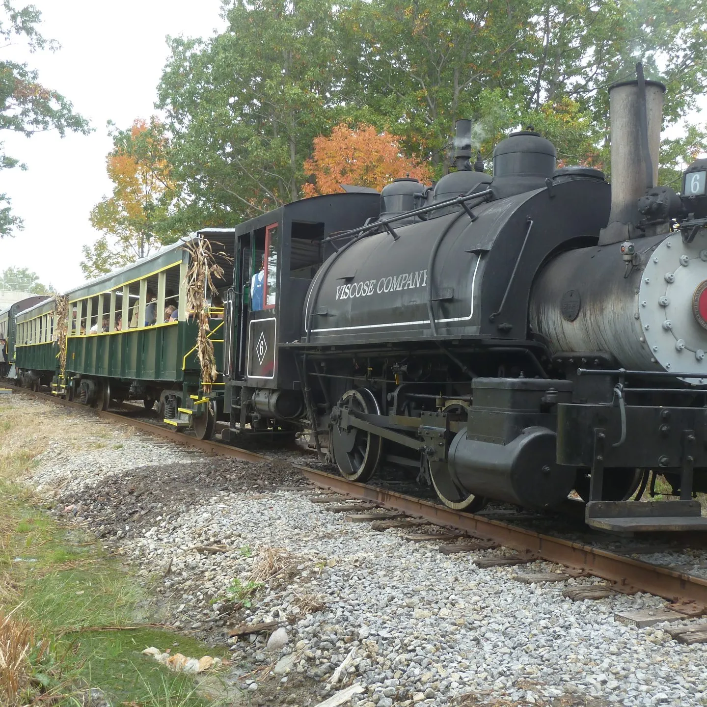 Buffalo-Cattaraugus Jamestown train running during fall